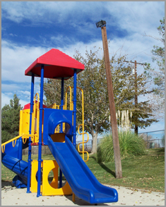 Custom Floodlight Shield in Norm Schmidt Park - Apple Valley, CA